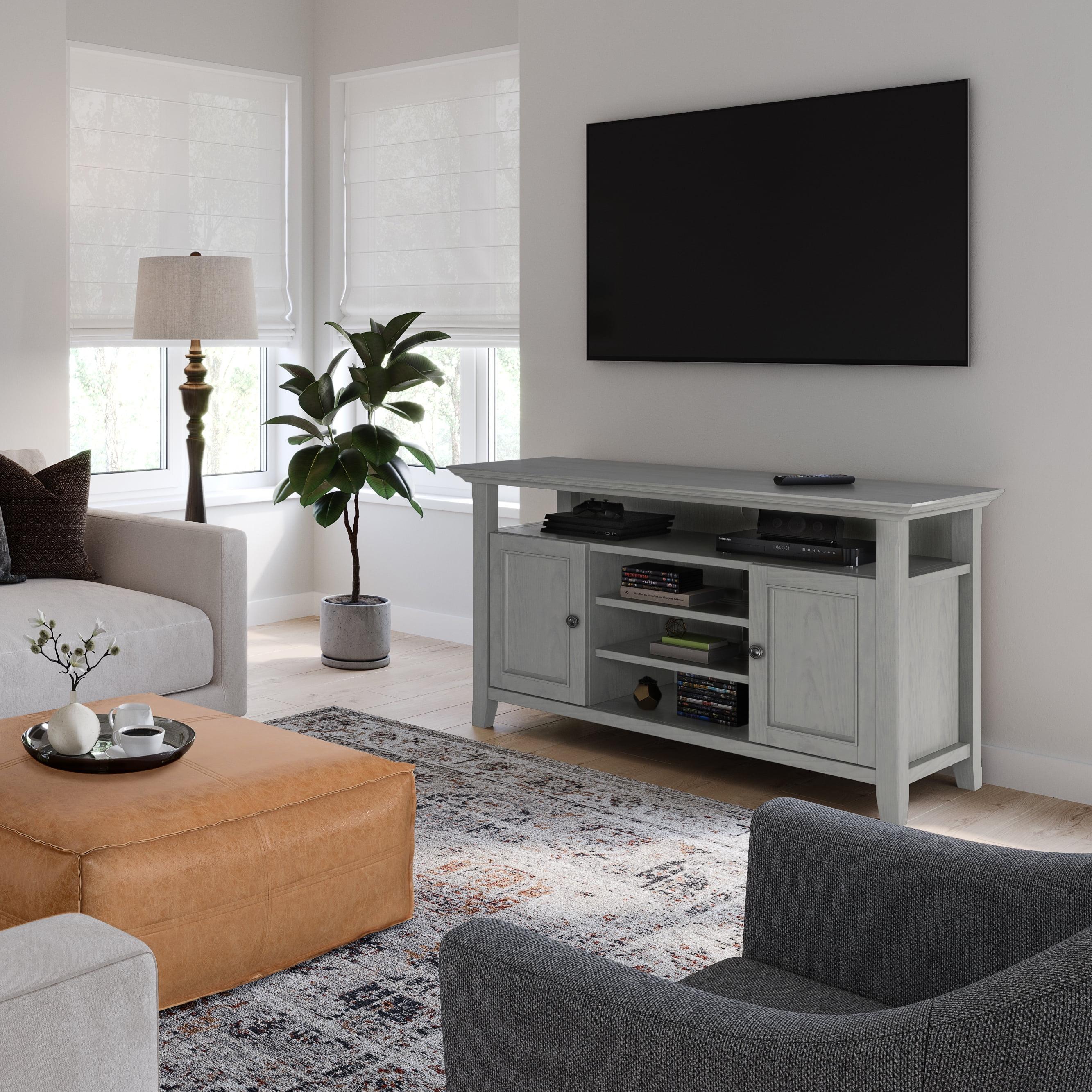 Simpli Home Amherst SOLID WOOD TV Media Stand  For TVs up to 60 inches