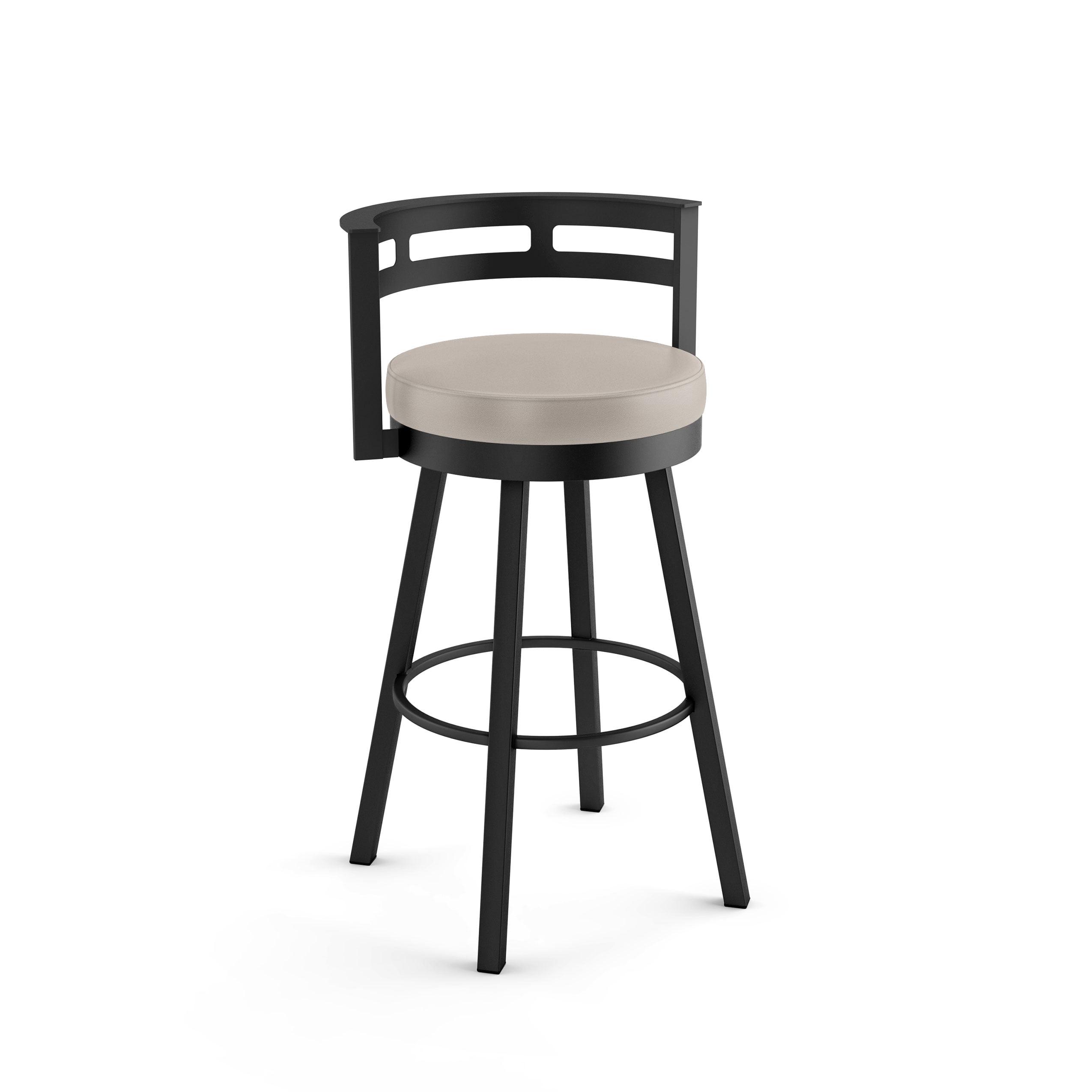 Amisco Render Upholstered Counter Height Barstool Cream/Black