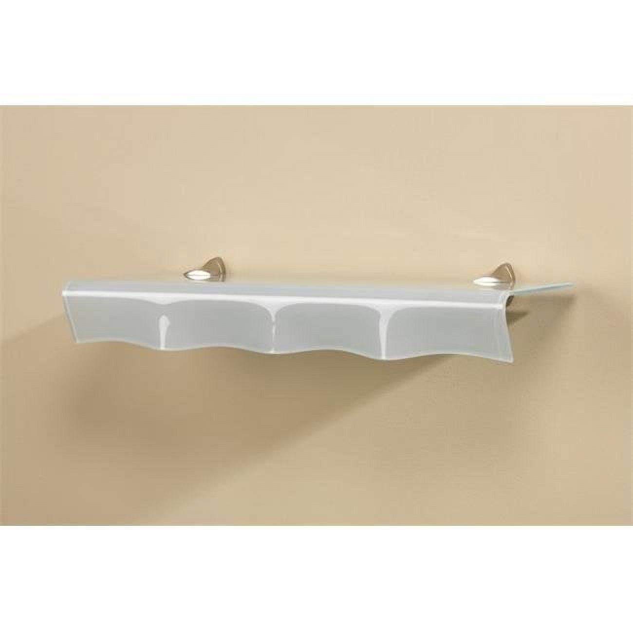 Concepts Oyster Opaque Glass Shelf, 8 x 40 in.