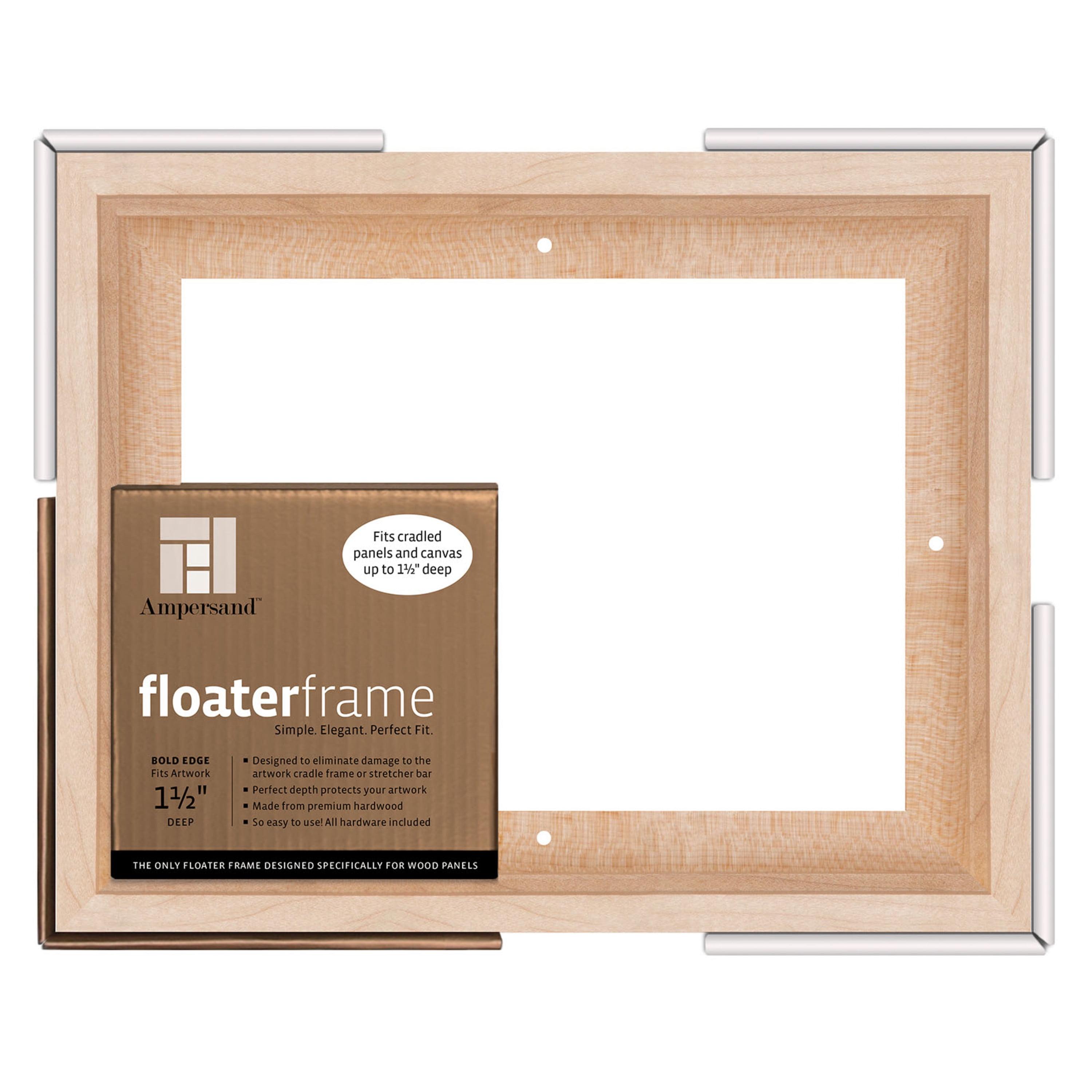 Classic White Wood Floating Wall Frame 10 x 8 Inches