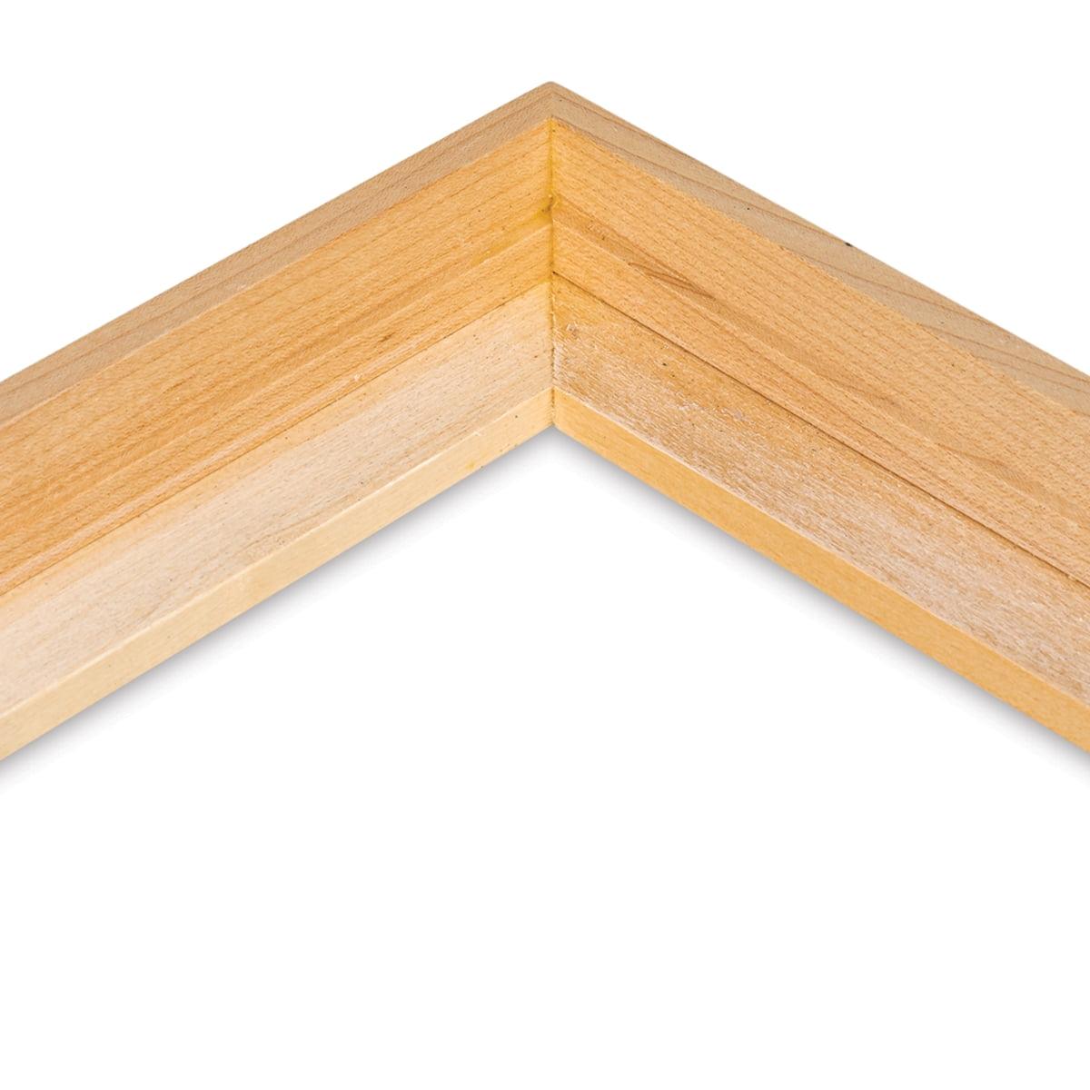 Elegant Maple Wood Floating Frame for Artwork, 9" x 12"