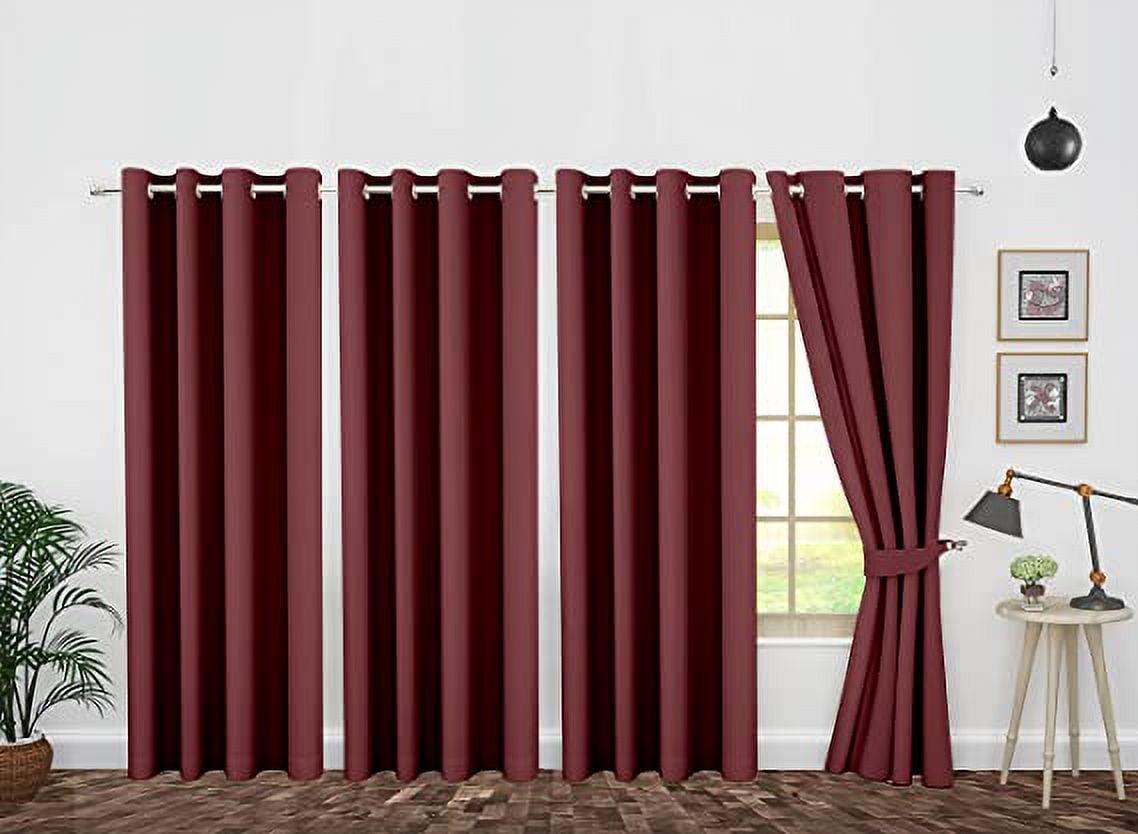Ample Decor Polyester Blackout Curtain (Set of 4)