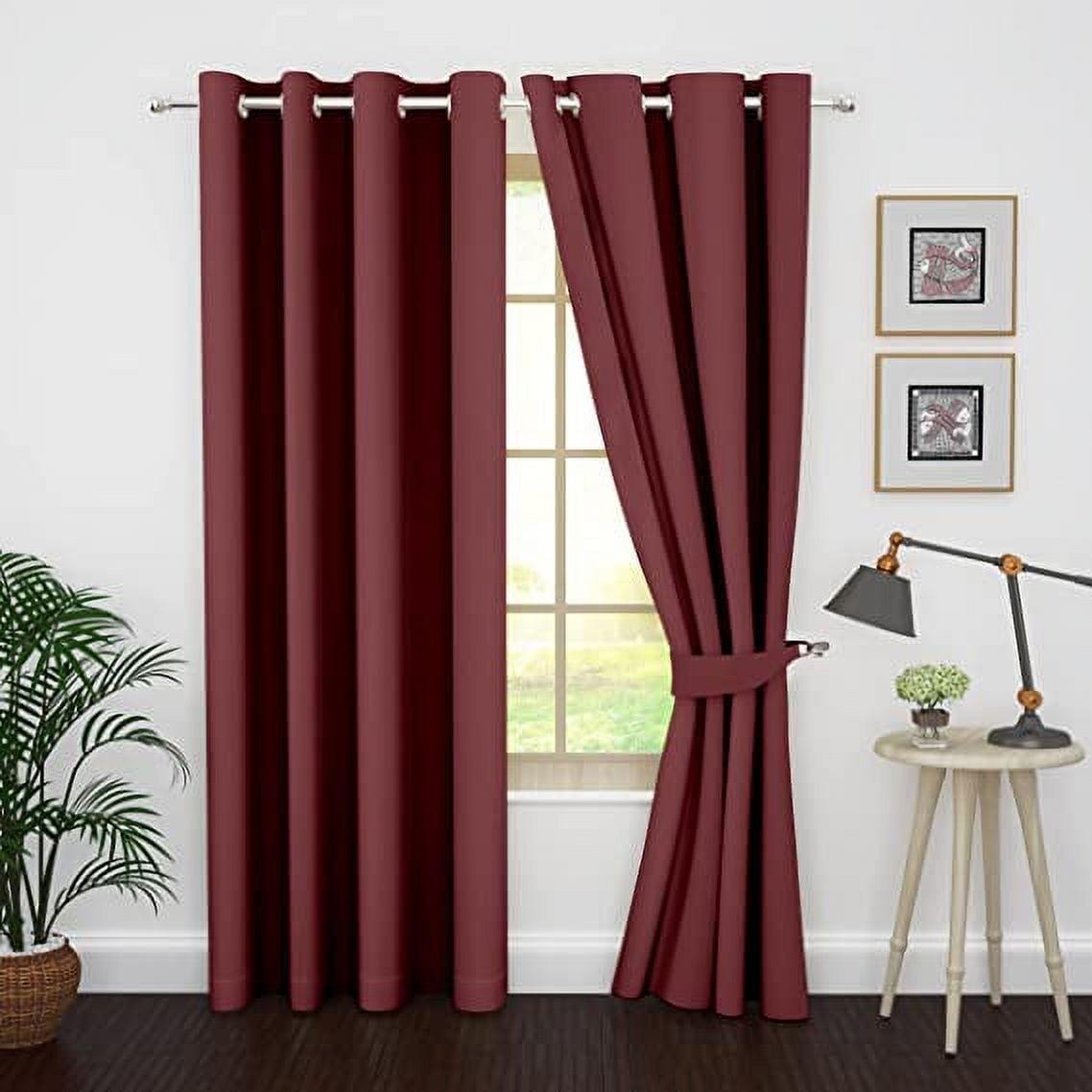 Ample Decor Polyester Blackout Curtain (Set of 4)