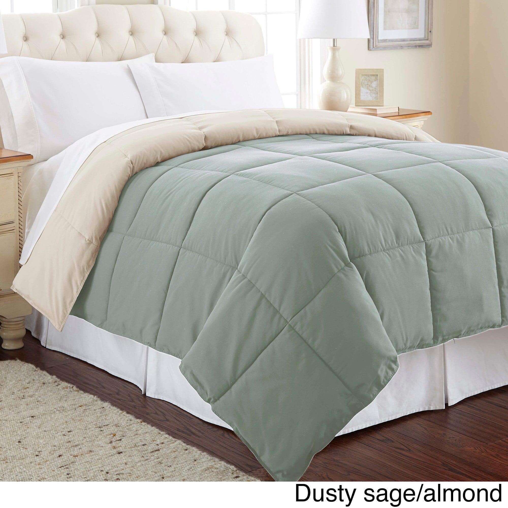 Modern Threads Sanctuary by PCT Down Alternative Microfiber Quilted Reversible Comforter & Duvet Insert - Soft, Comfortable Alternative to Goose Down - Bedding for All Seasons