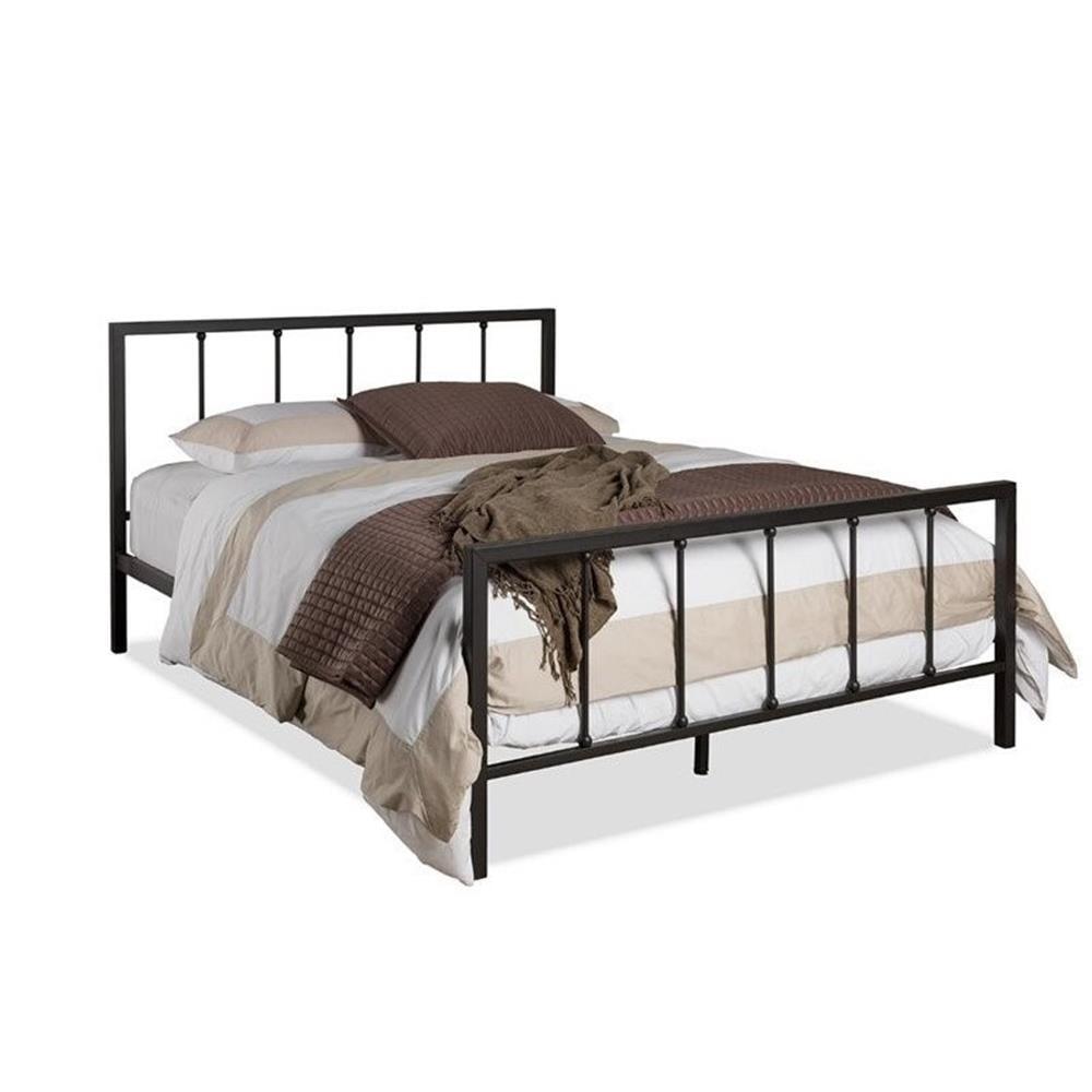 Amy Metal Queen Spindle Bed in Dark Bronze