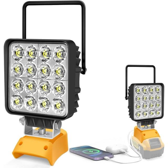AnTom LED Work Light , 48W 4800LM LED Flood Light for Outdoor and Job Site Lighting- Dimmable Design