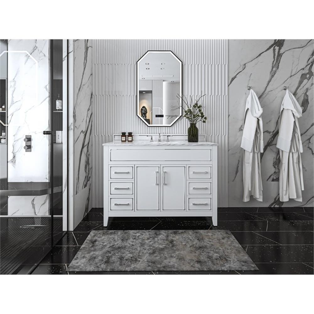 Aspen 48'' Single Bathroom Vanity with Marble Top