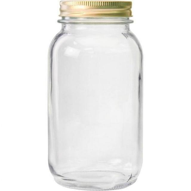 Anchor Hocking Regular Mouth Canning Jar - Case of 12 - 1 qt