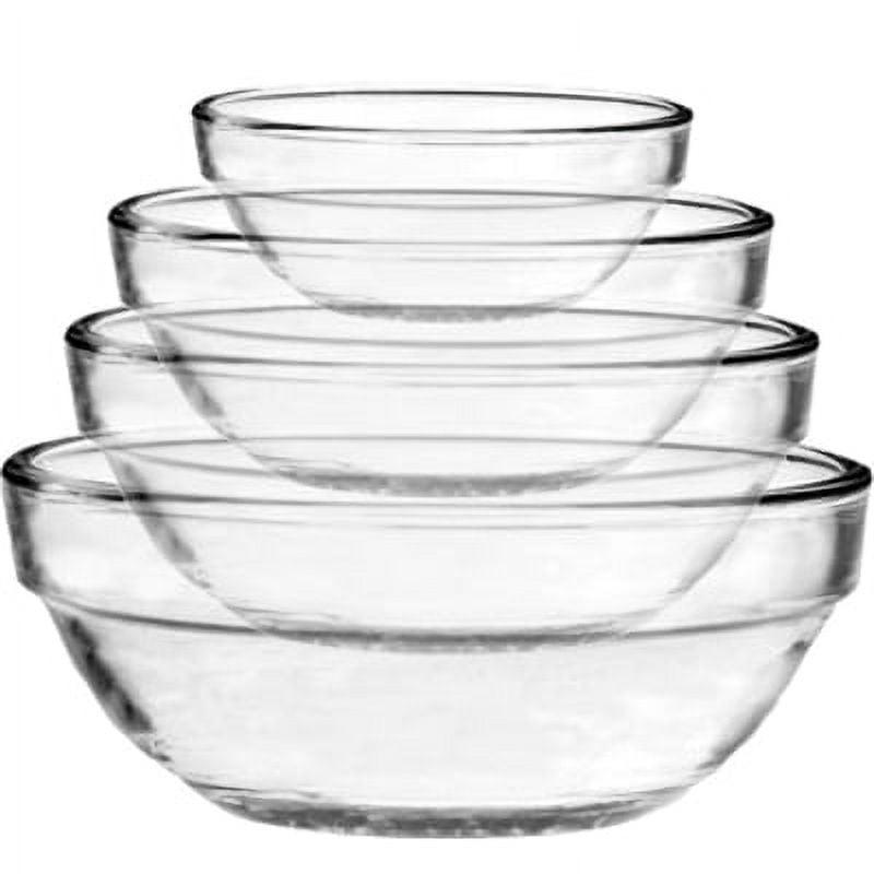 Anchor Hocking 4 Piece Nesting Glass Mixing Bowl Set