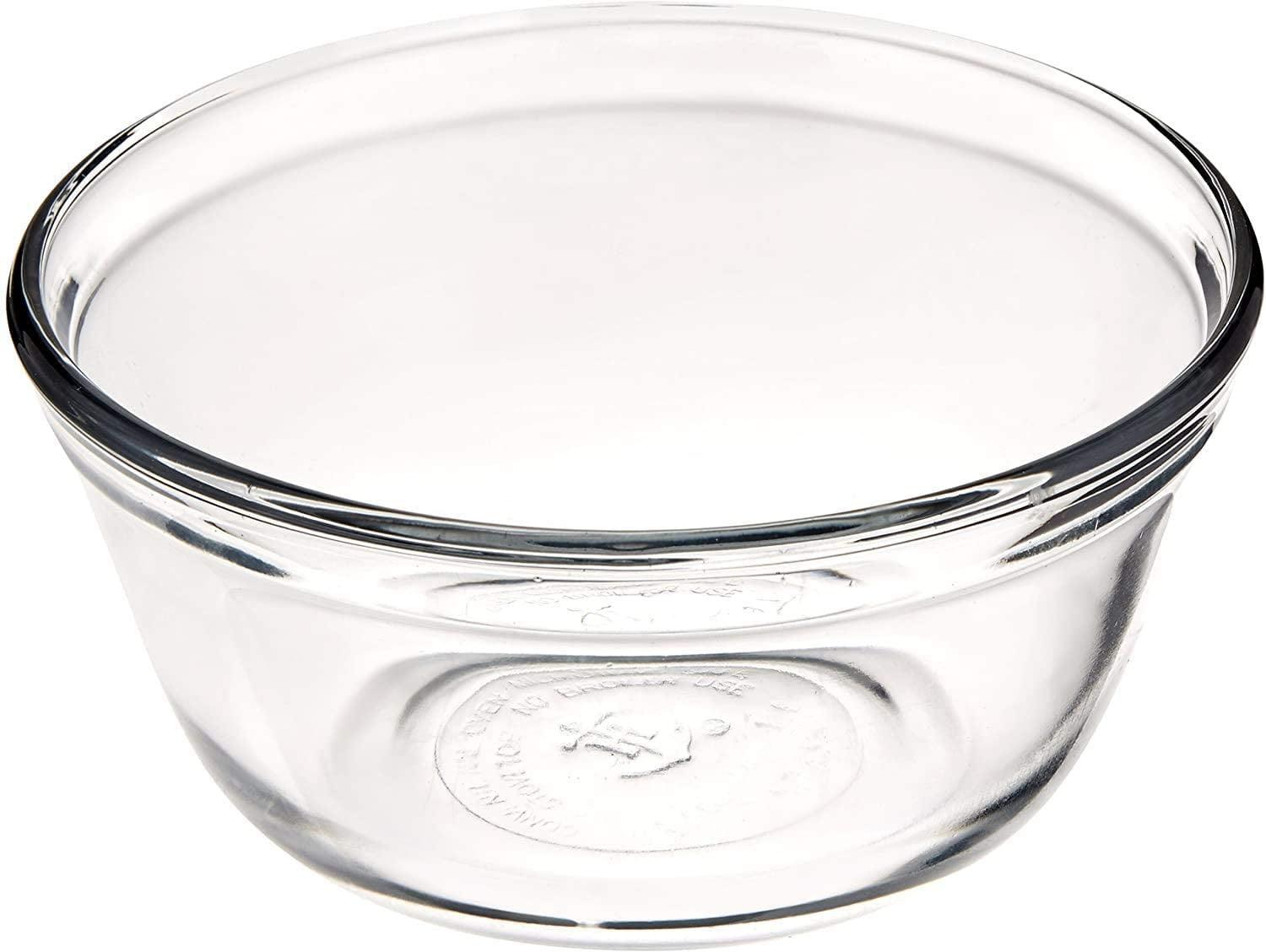 Durable 4-Quart Clear Glass Mixing Bowl