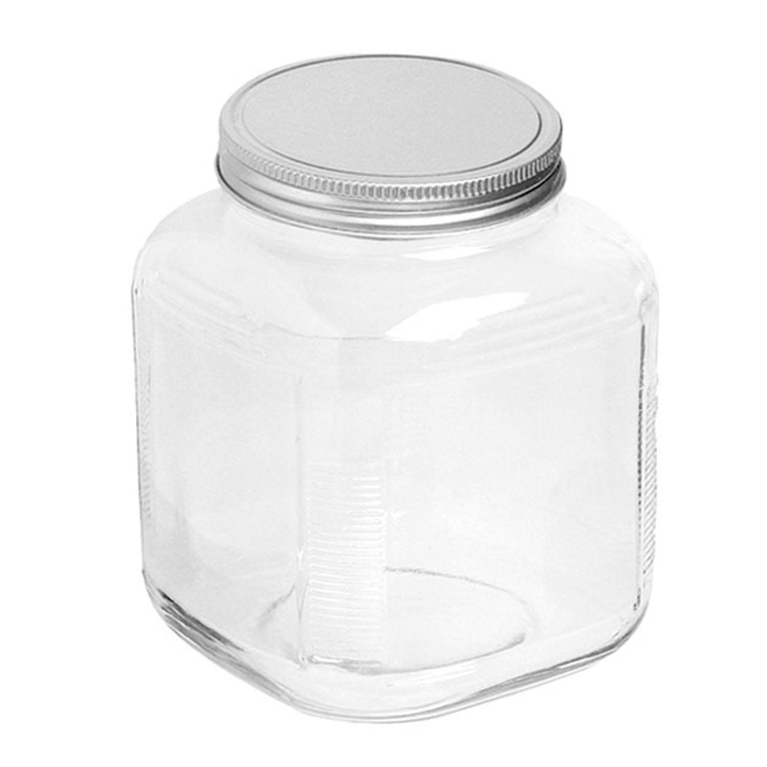 Anchor Hocking Replacement Butter Churn Jar with Brushed Stainless Steel Lid