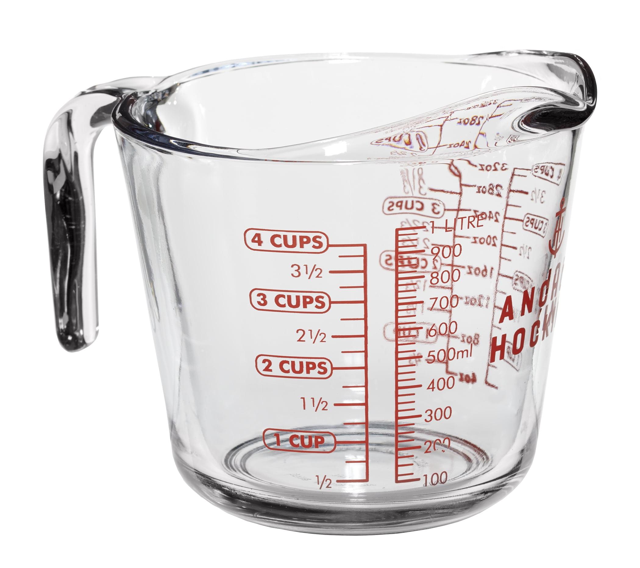 Anchor Hocking 32 oz Glass Measuring Cup with Red Markings