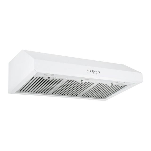 Ancona 36" 440 CFM Ducted Under Cabinet Range Hood, White