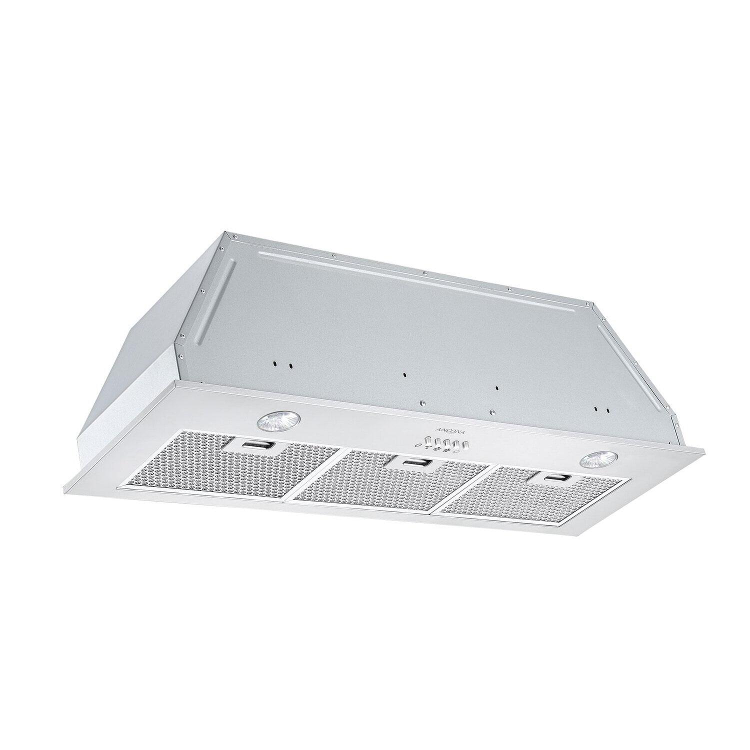 Ancona 36" Stainless Steel Built-in Range Hood with Halogen Lights