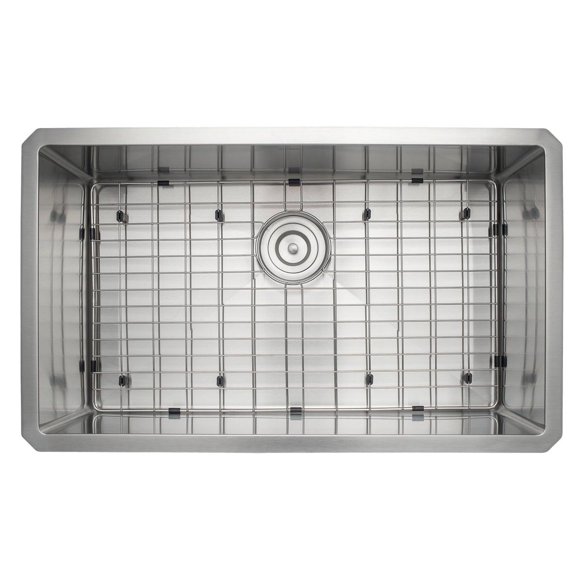 Satin Stainless Steel 30'' Undermount Single Bowl Kitchen Sink