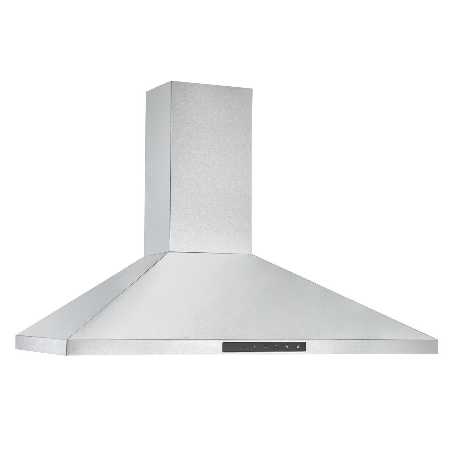 Ancona 36" Stainless Steel Convertible Wall Mount Range Hood with LED Lights