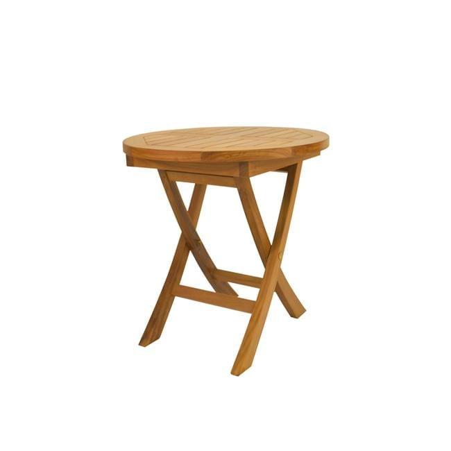 Anderson Teak  20 in. Bahama Mini Side Round Folding Table