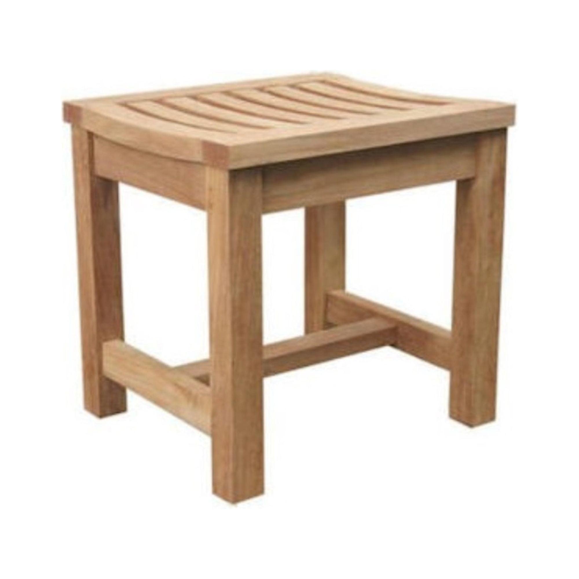 Casablanca Natural Teak Outdoor Backless Stool