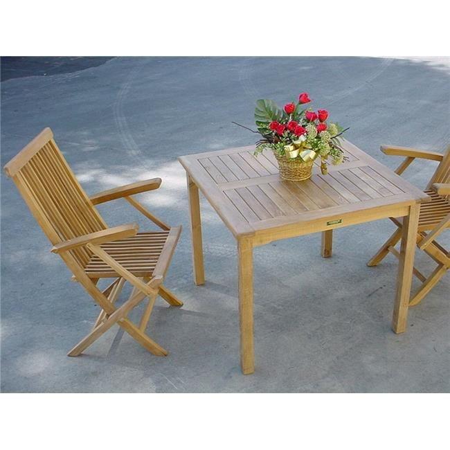 Bahama 35" Square Table Small Slats
