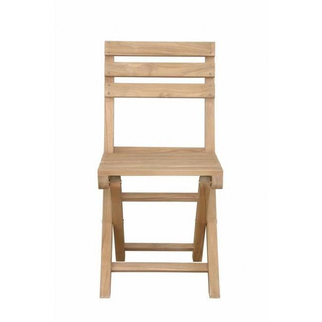 Alabama Natural Teak Folding Outdoor Chair