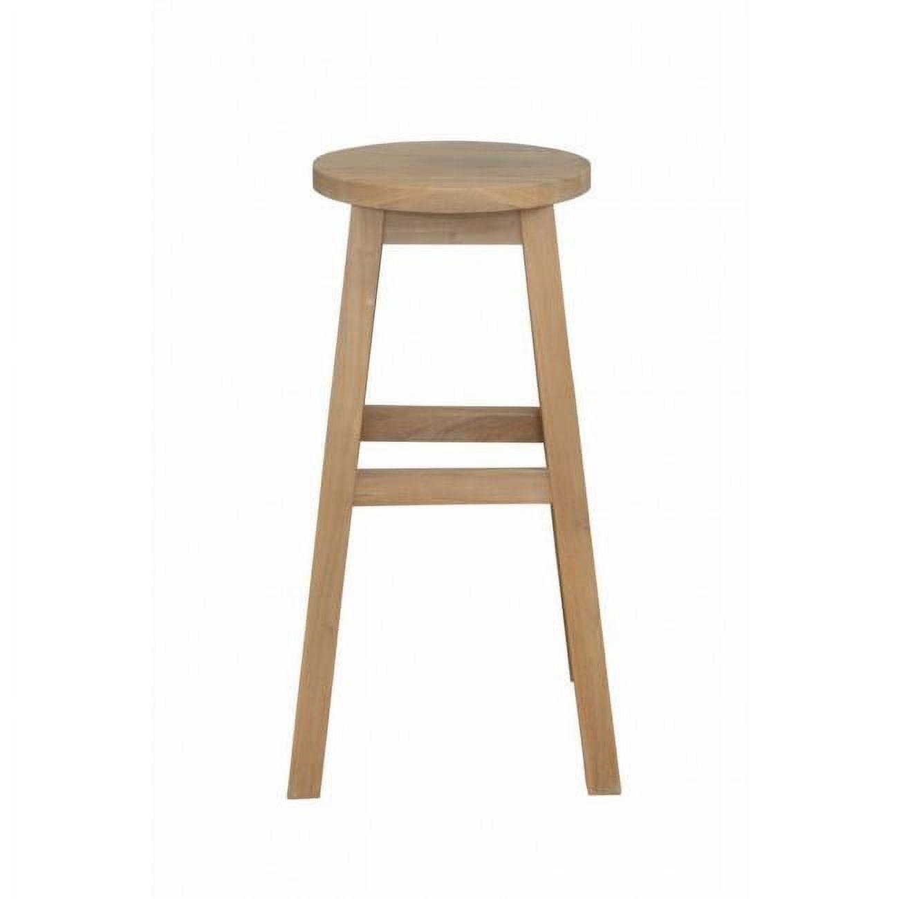 Natural Teak Wood Outdoor Counter Stool