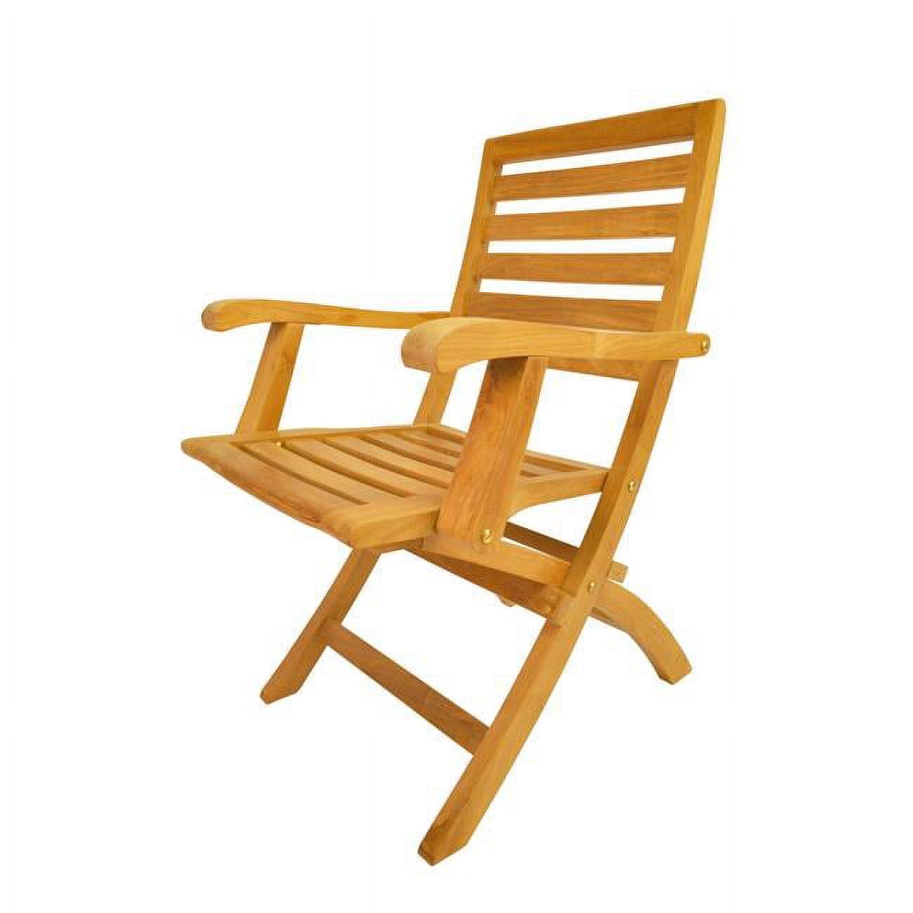 Teak Wood Folding Outdoor Dining Armchair