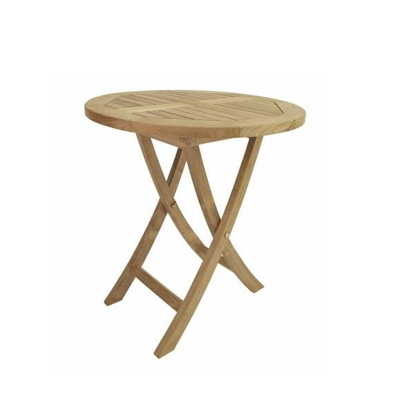 27 in. Bahama Round Bistro Folding Table