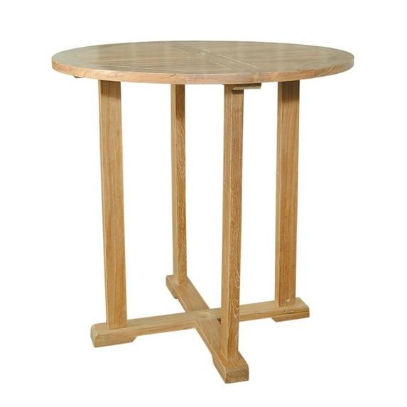 Round Bar Table 39 Inch - Gothic Design, Modern Bistro Table, Pub Table for Kitchen, Dining Room