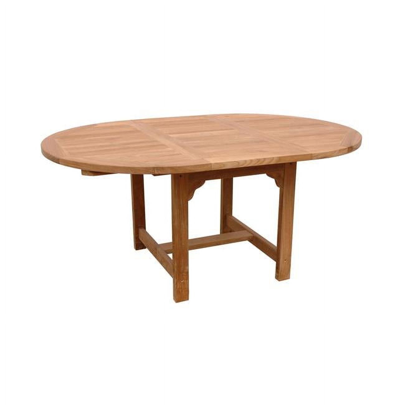 Bahama 67'' Oval Teak Extension Dining Table