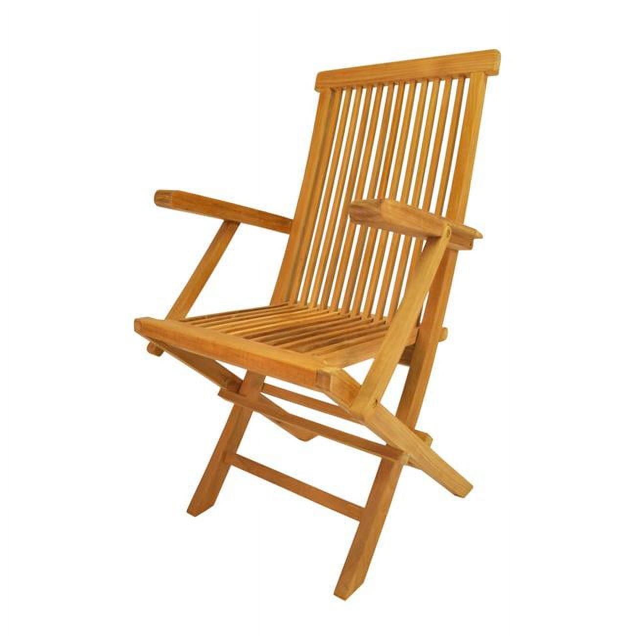 Classic Teak Folding Outdoor Armchair