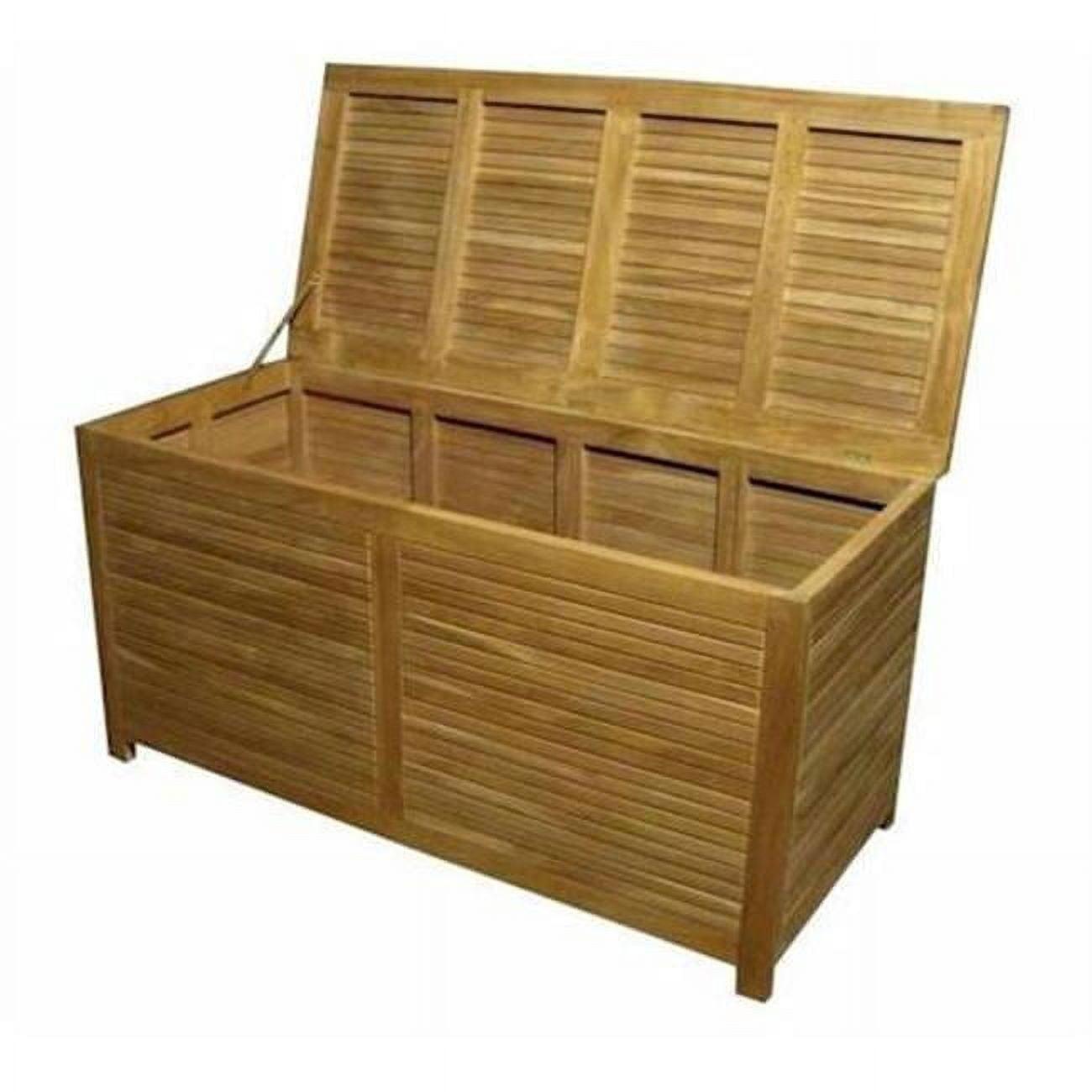 Camrose Small Natural Teak Outdoor Storage Box