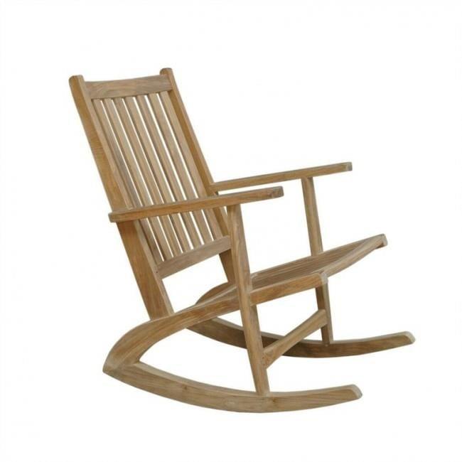 Anderson Teak Modern Outdoor Rocking Armchair