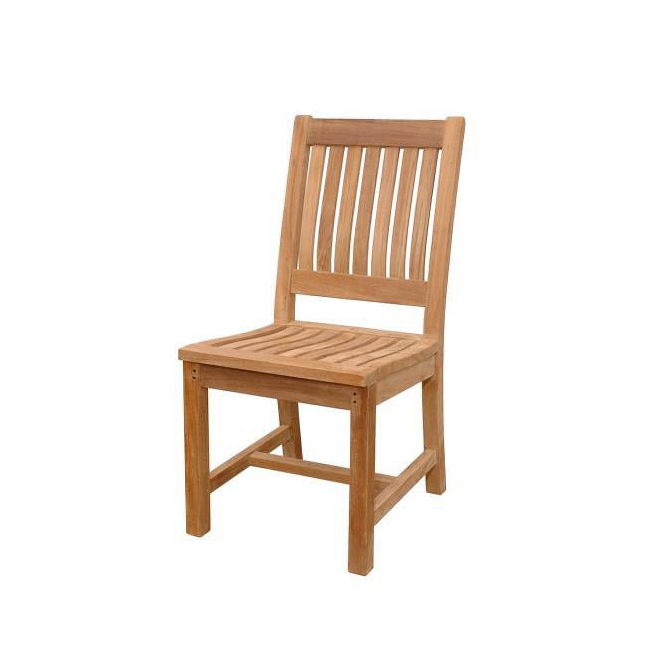 Rialto Natural Teak Armless Outdoor Dining Chair