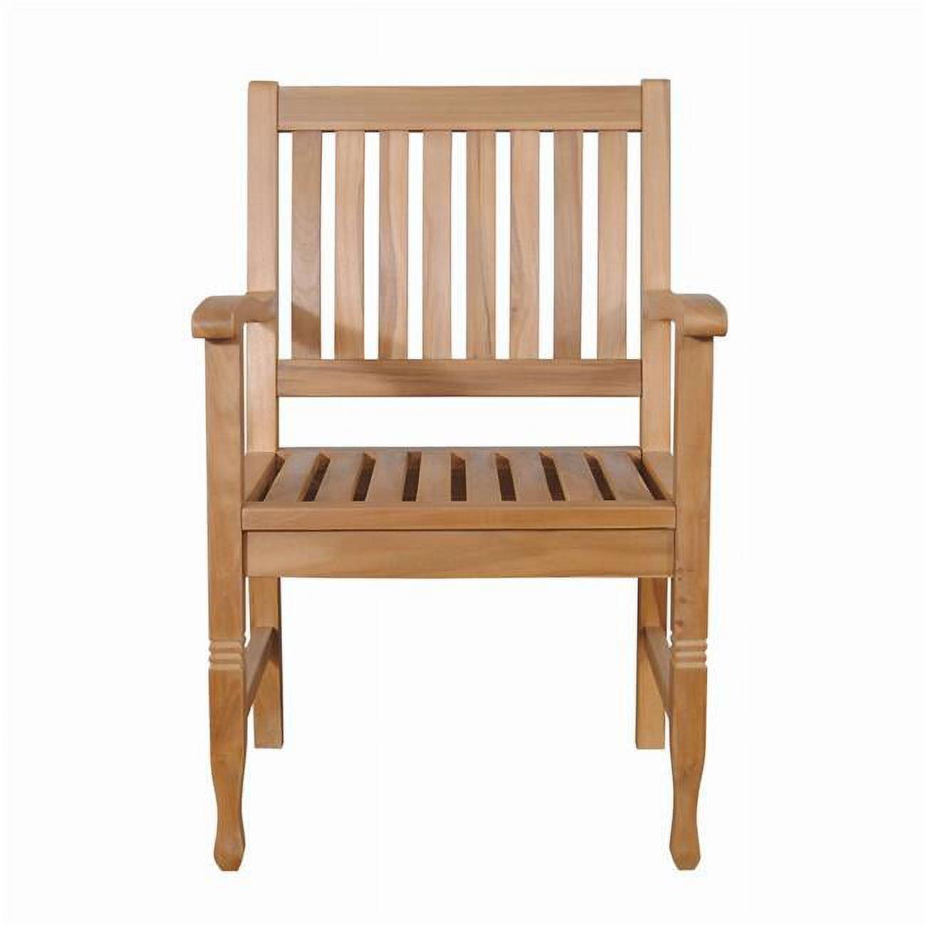 Rockford Teak Outdoor Dining Armchair with Engravings