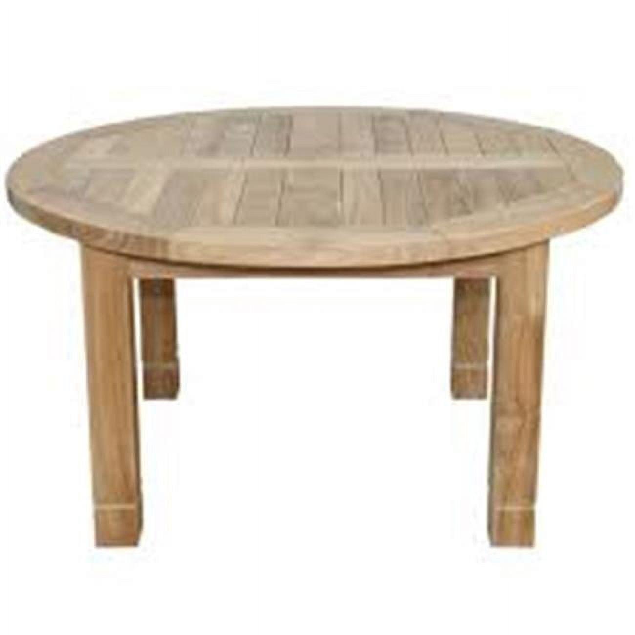 South Bay Natural Finish Solid Wood Round Outdoor Coffee Table