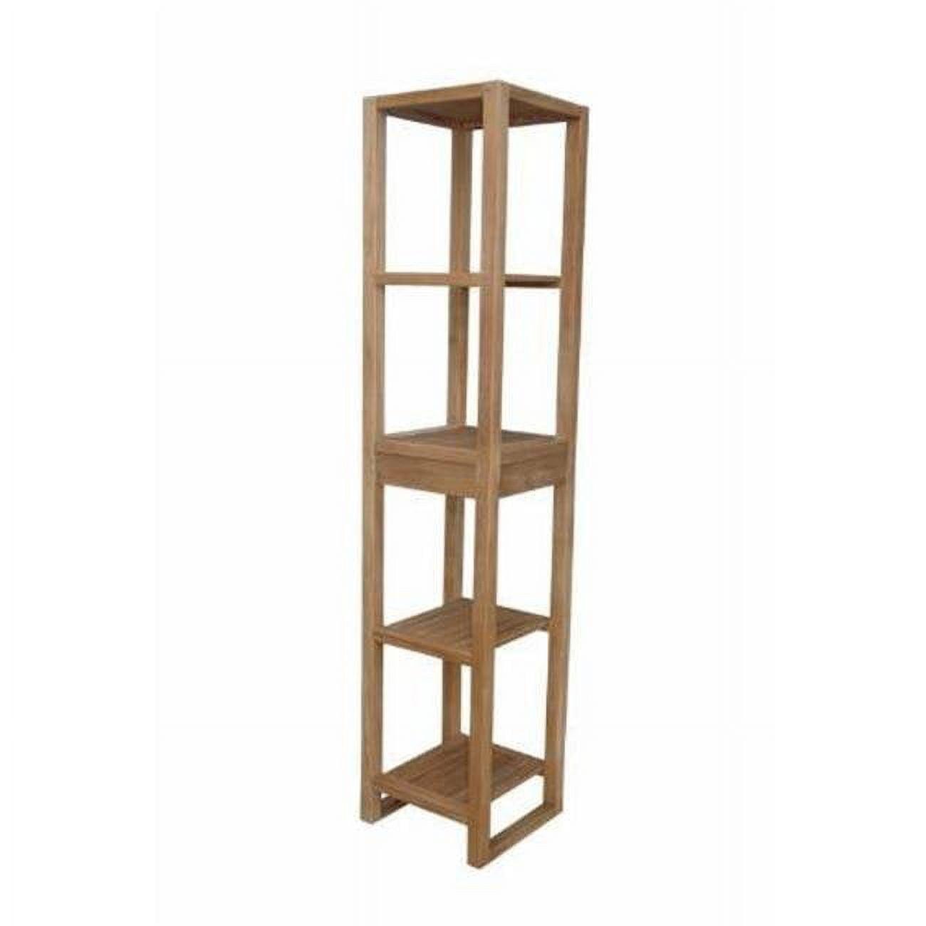 Anderson Teak 73" Freestanding 4-Shelf Towel Stand