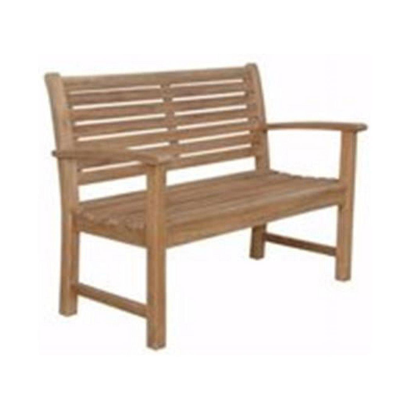 Victoria 48" Natural Finish A-Grade Teak Solid Wood Outdoor Bench