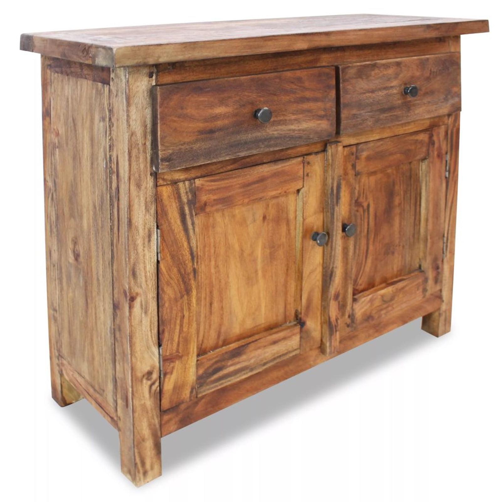 Rustic Charm Solid Reclaimed Wood Sideboard with Storage