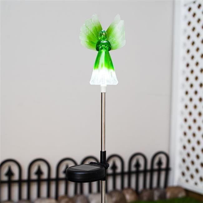 Crosslight SSS210019AB - Yellow Angel Solar Light Garden Stake, Green