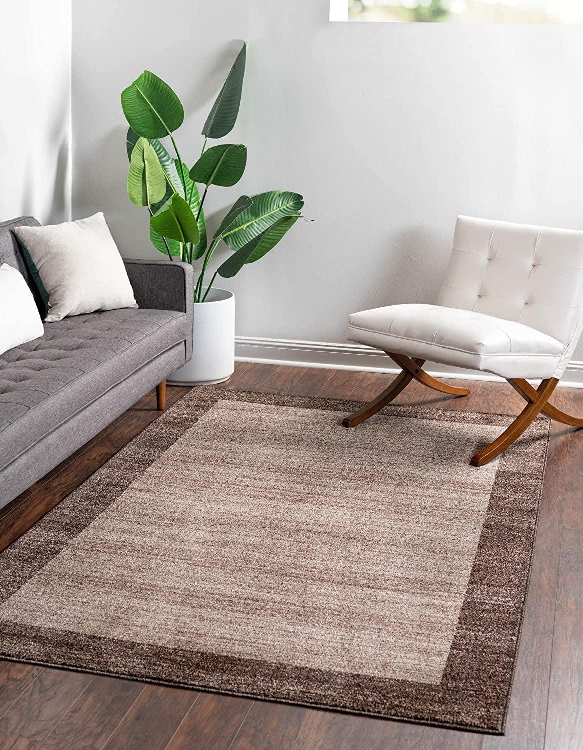 Hermina Light Brown Cotton Rectangular Area Rug