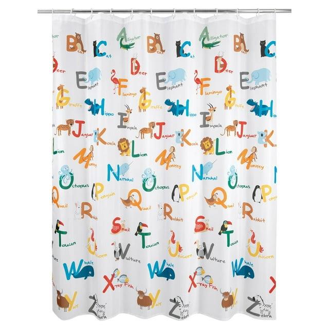 Animal Alphabet Kids' Shower Curtain - Allure Home Creations