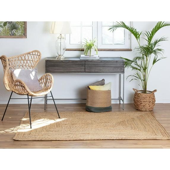 Anji Mountain 3'x5' Kerala Jute Area Rug Natural