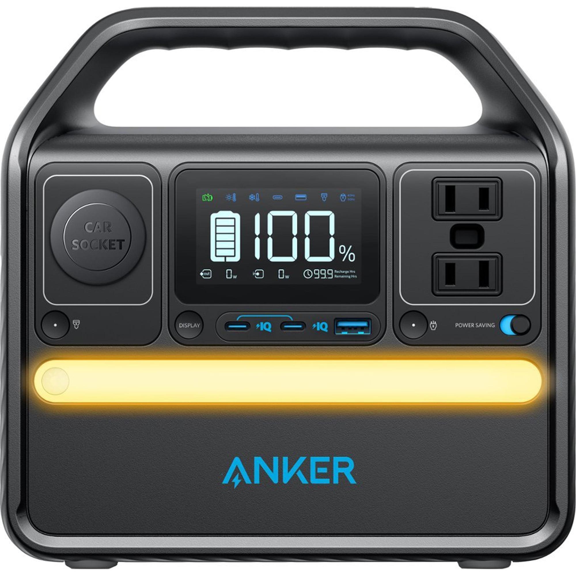 Anker Black Solar Fast Charging Portable Power Station