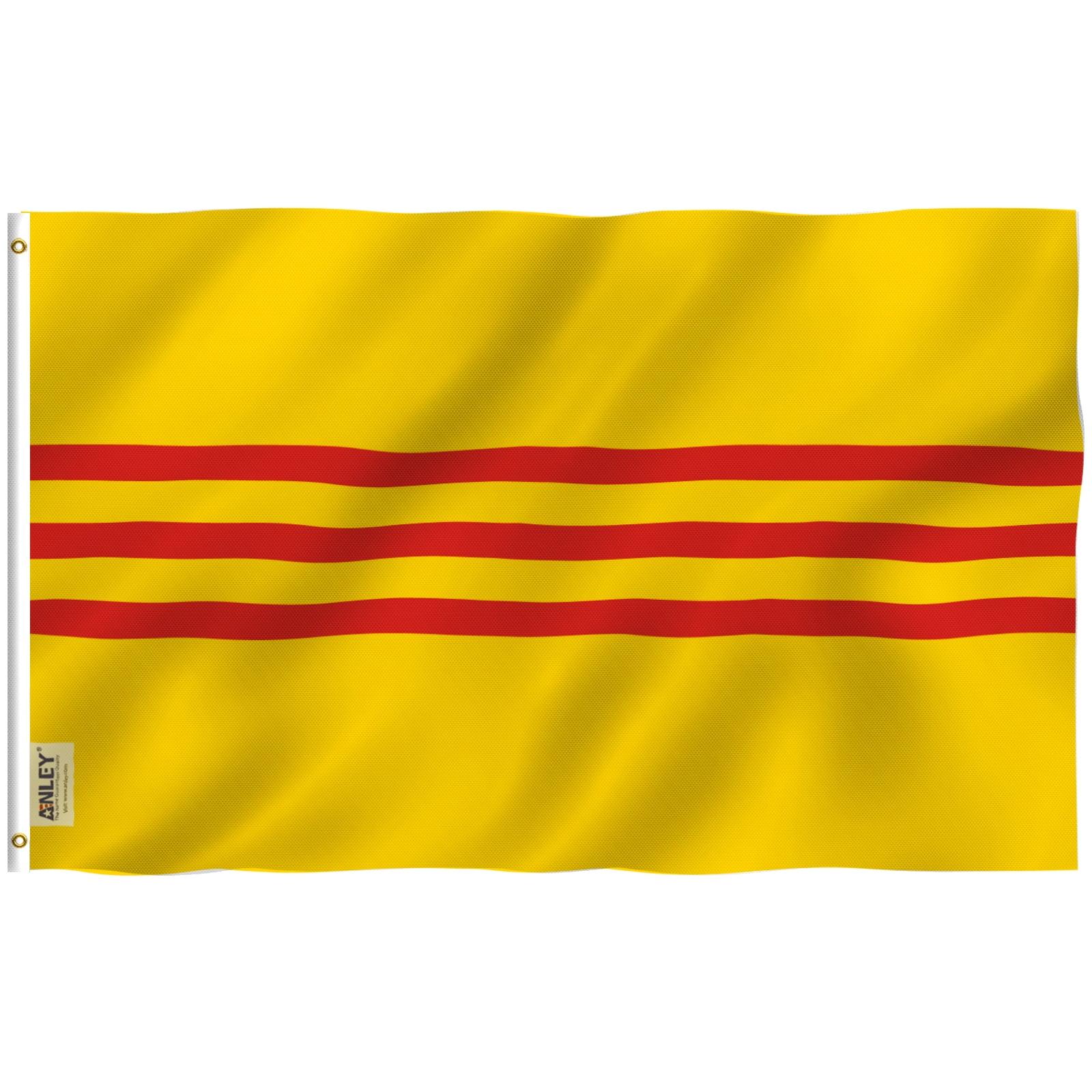 South Vietnam 3x5 Foot Yellow and Red Polyester Flag