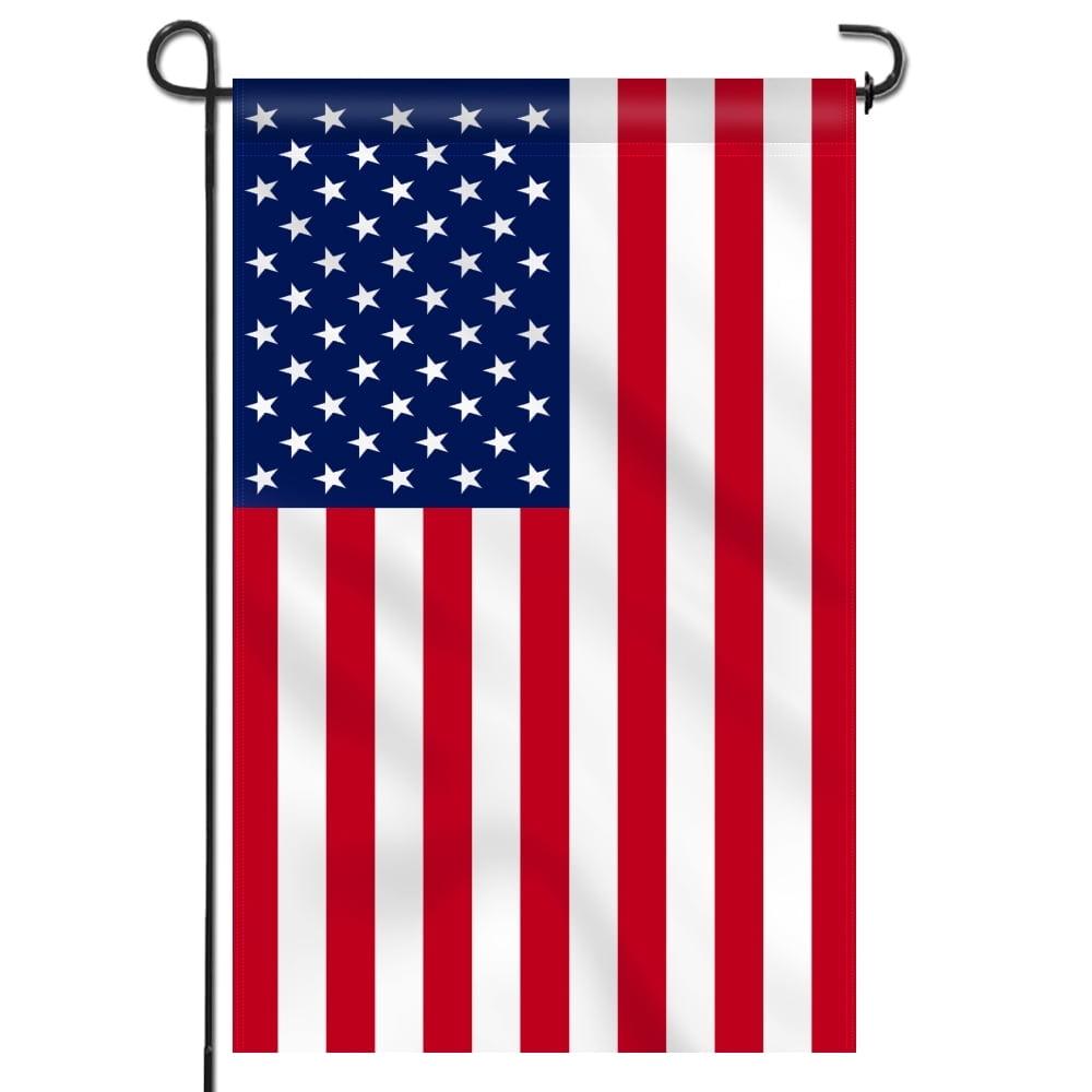 Patriotic Double-Sided USA Garden Flag 18 x 12.5 Inch