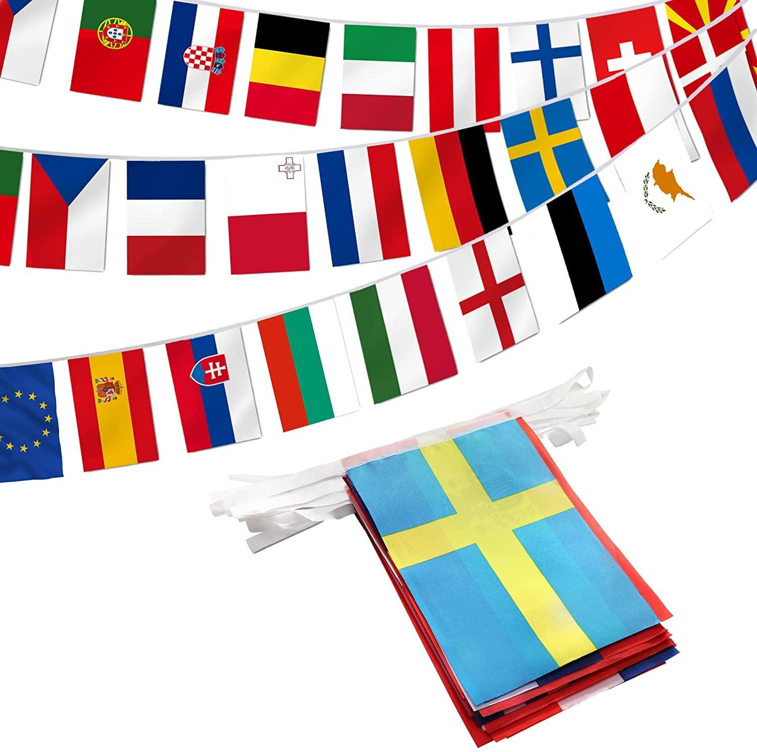 Anley European Union String Flag - 28 European Union Countries String Pennant Banner