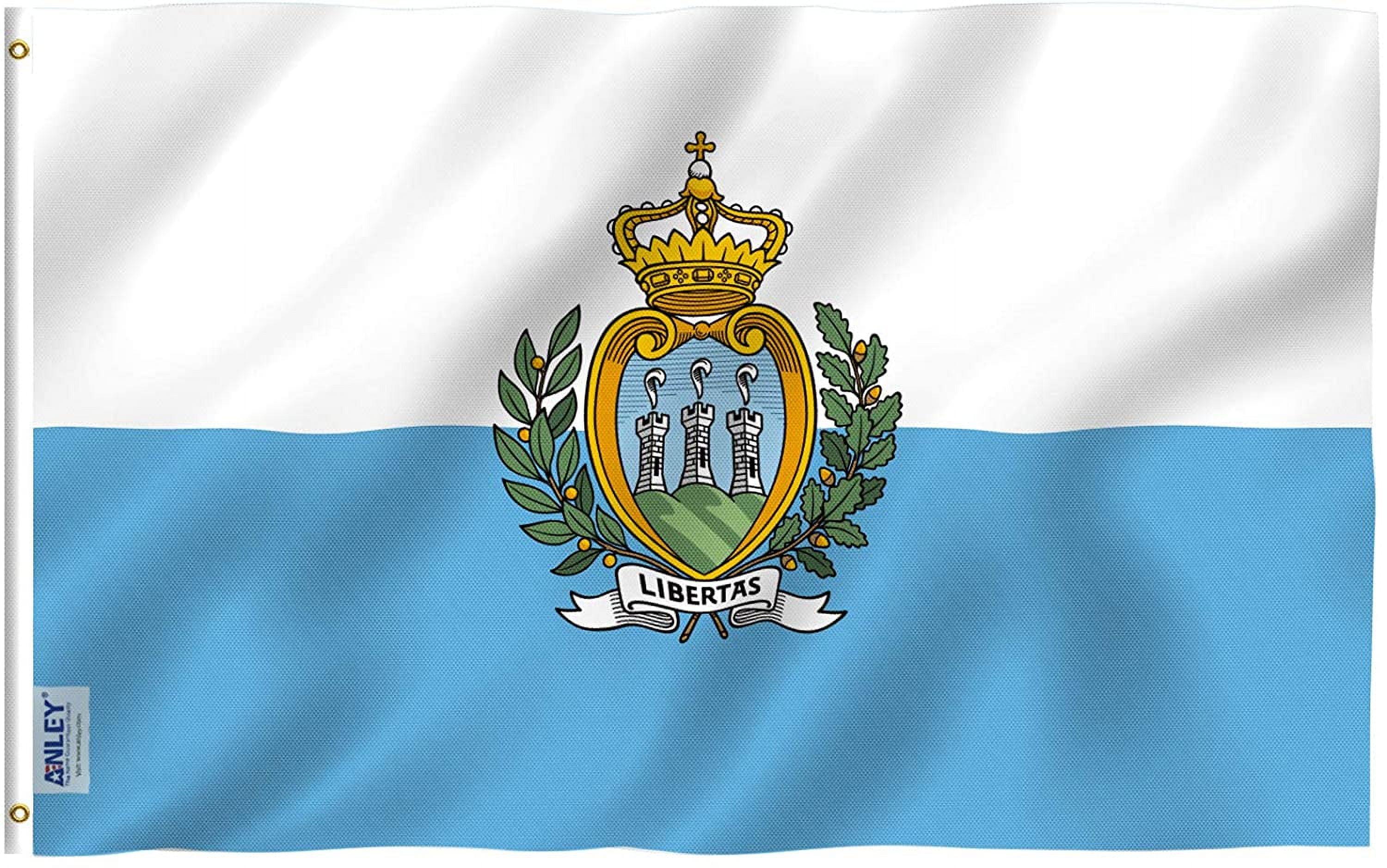 Anley Fly Brisa 3x5 Pies Bandera San Marino - Banderas Sammarinese