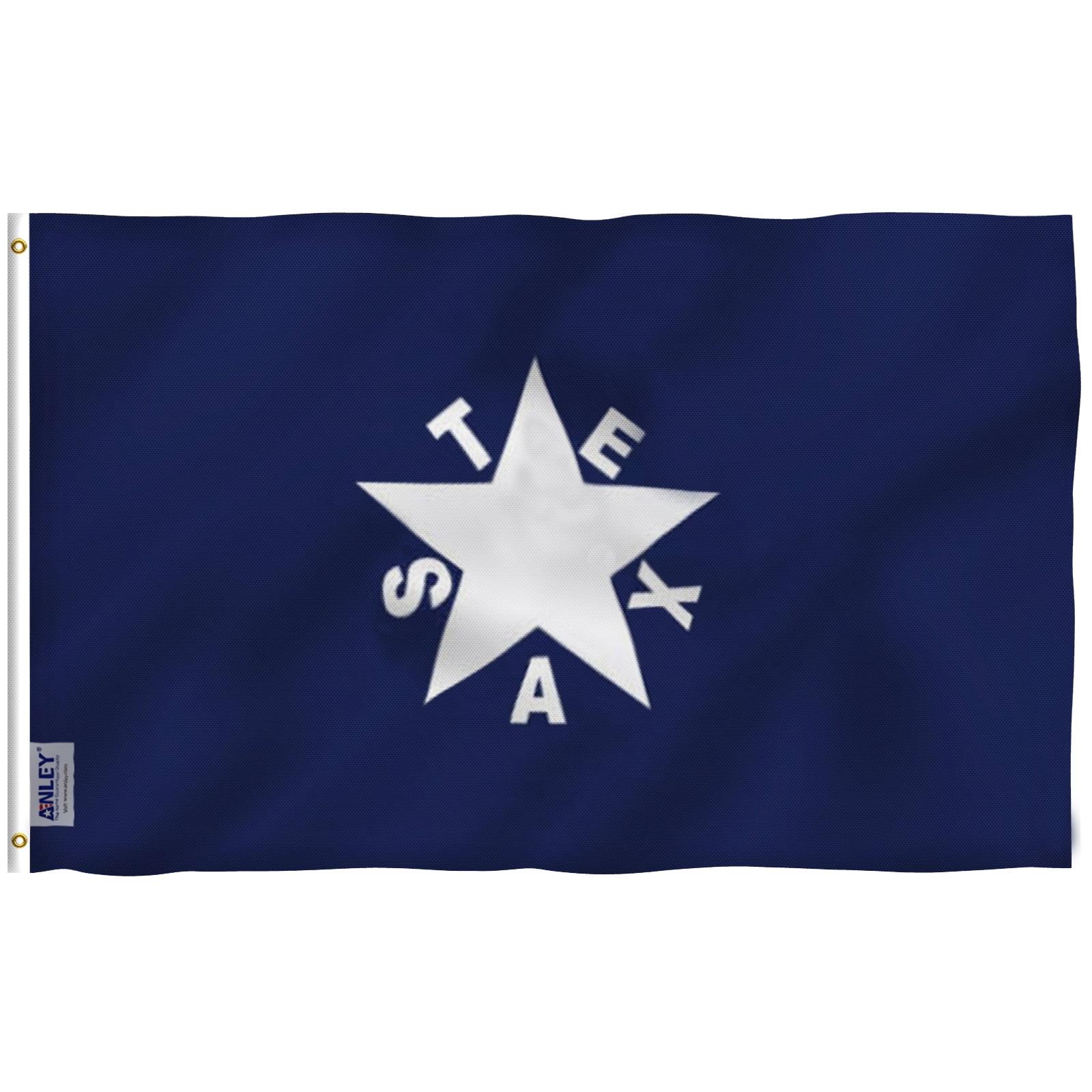 Patriotic Texas State Flag with Brass Grommets, 3x5 Feet