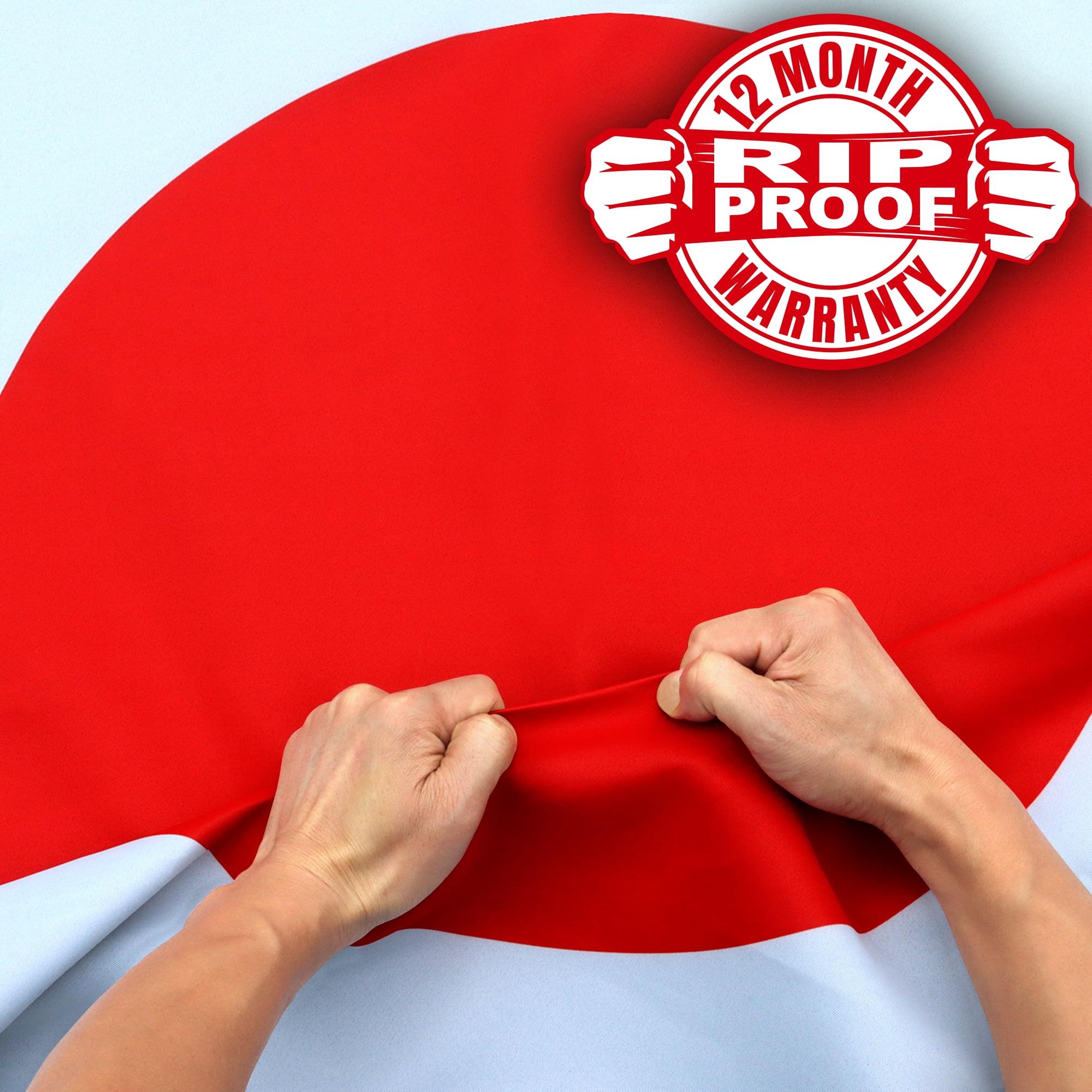 Rip-Proof 3x5 Ft Japanese National Flag with Grommets