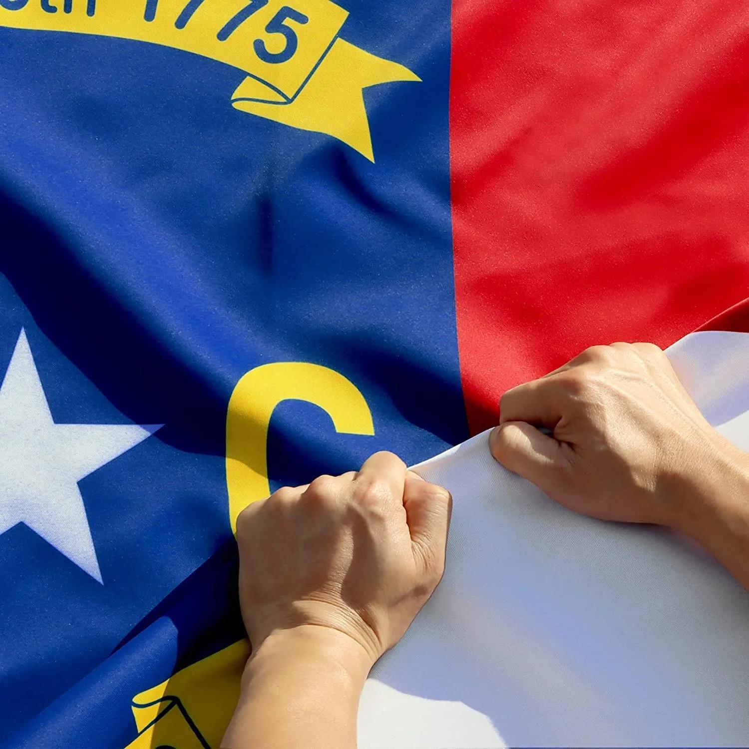 Rip-Proof 3x5 Ft North Carolina State Flag with Grommets